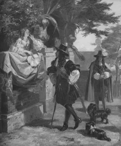 Restoration Prints: Charles II and Nell Gwynn, 17th century (1905)