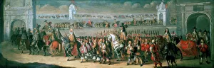 Dirck Collection: Charles II Processing from the Tower of London to Westminster, 22 April 1661. Artist: Dirck Stoop