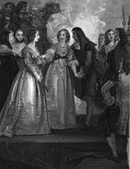 Dover Prints: Charles II receiving the Duchess of Orleans at Dover