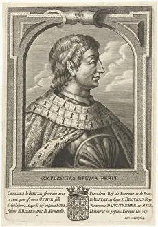 Charles Iii Gallery: Charles III the Simple, King of Western Francia. Artist: Clouwet, Petrus (1629-1670)
