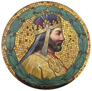 Tempera And Oil On Canvas Prints: Charles IV, 1900. Artist: Liebscher, Adolf (1857-1919)
