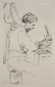 1833 1914 Prints: Charles Kean, 1871. Creator: Felix Bracquemond (French, 1833-1914)