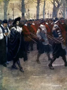 Roundhead Prints: Charles the King walked for the last time through the streets of London
