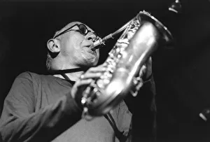 Flute Player Prints: Charles Lloyd, Brecon Jazz Festival, Powys, Wales, 2000. Creator: Brian Foskett