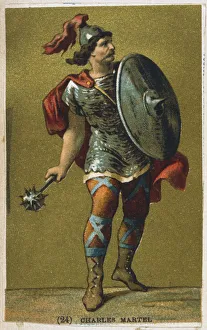 Battle Of Tours Gallery: Charles Martel, 7th century King of the Franks, 19th century