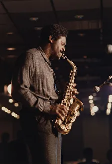 Alto Saxophone Prints: Charles McPherson, Jazz Inn Party, Nordwijk, Netherlands, 1989. Creator: Brian Foskett