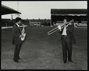Alto Saxophone Gallery: Charles McPherson and John Gordon at the Newport Jazz Festival, Ayresome Park, Middlesbrough, 1978