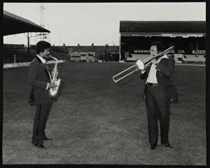 Charles McPherson and John Gordon at the Newport Jazz Festival, Ayresome Park, Middlesbrough, 1978