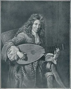 Legs Crossed Prints: Charles Mouton, (c1626-1710). French lutenist and lute composer