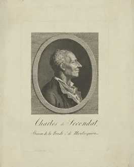 Charles de Secondat, Baron de Montesquieu (1689-1755), c. 1795. Creator: Anonymous