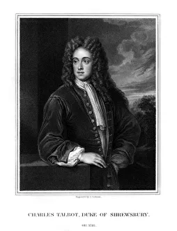 Protestantism Gallery: Charles Talbot, 1st Duke of Shrewsbury, British politician, (1831). Artist: J Cochran