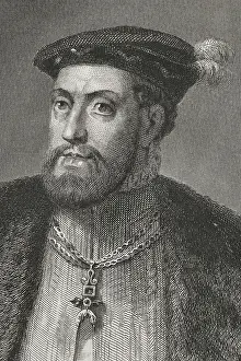 Duke Prints: Charles V, (1500-1558), Holy Roman Emperor and Archduke of Austria (1519-1556)