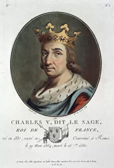 Hundred Years War Gallery: Charles V, known as the Wise, King of France, (1789)