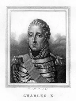 Charles X, King of France, 19th century.Artist: Perrot Charles X, King of France, 19th century.Artist: Perrot