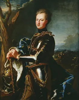 Velvet Prints: Charles XII, 1715. Creator: Workshop of Hyacinthe Rigaud