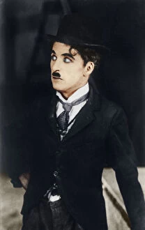 Comedian Gallery: Charlie Chaplin, English / American actor and comedian, 1928