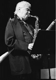 Alto Saxophonist Collection: Charlie Mariano, Brecon Jazz Festival, Brecon, Powys, Wales, Aug 2002