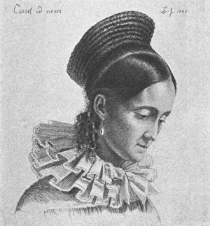 Charlotte Amalie Hassenpflug, 1820. Artist: Grimm, Ludwig Emil (1790-1863)