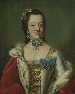 The Fine Art Collections Prints: Charlotte Amalie, Princess of Denmark, Mid 18th century. Creator: Unknown