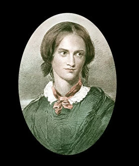 Currer Bell Gallery: Charlotte Bronte, English novelist, mid-19th century