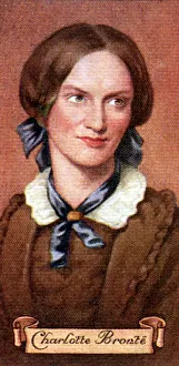 Currer Bell Gallery: Charlotte Bronte, taken from a series of cigarette cards, 1935