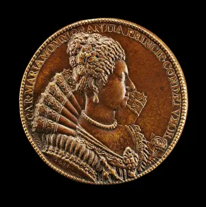 Heiress Prints: Charlotte-Marie de Montmorency, 1594-1650, Wife of Henri de Bourbon 1609 [reverse], 1611