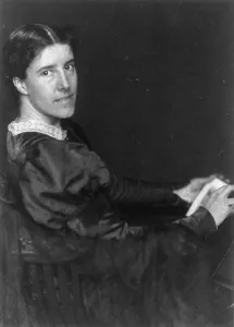 Charlotte Perkins Gilman, 1860-1935, c1900. Creator: Frances Benjamin Johnston