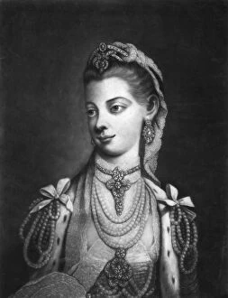 Charlotte Sophia Collection: Charlotte, Queen Consort of King George III of Great Britain. Artist: Thomas Frye