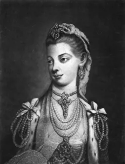 Queen Consort Prints: Charlotte, Queen Consort of King George III of Great Britain. Artist: Thomas Frye