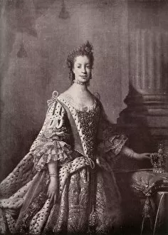 Mecklenburg Strelitz Collection: Charlotte Sophia of Mecklenburg-Strelitz, Queen Consort of George III, 1761-1762, (1919)