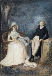 Charlotte von Stein and Johann Wolfgang von Goethe in conversation, Second Half of the 18th cen Artist: German master