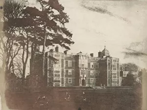 Charlton House Collection: Charlton House with Seated Figures in Foreground, 1850s. Creator: Unknown