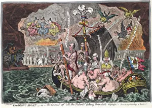 Charons Boat or The Ghosts of all the Talents taking their last voyage, 1807. Artist: Gillray, James (1757-1815)