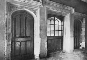 Charterhouse Prints: Charterhouse. Doorways Leading from the Screen-Passage of the Hall to the Kitchen and Offices