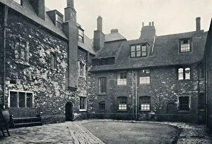 Chimney Prints: Charterhouse. Interior of Wash-House Court, 1925