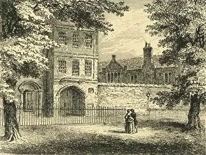 Islington Gallery: The Charterhouse, from the Square, c1872. Creator: Unknown