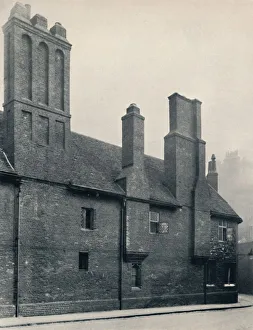 Chimney Prints: Charterhouse. Wash-House Court, Exterior, West Front, 1925