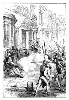 Chartism Collection: Chartist riots at Newport, Monmouthshire, 1839 (c1895)