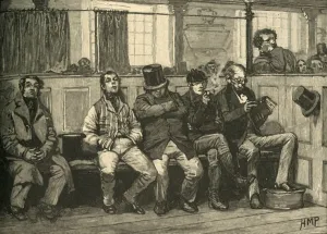 Chartist Gallery: Chartists at church, c1839 (c1890). Creator: Unknown
