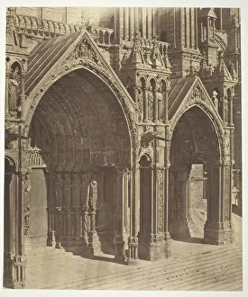 Architecture Et De Sculpture And Collection: Chartres Cathedral, South Transept, Central and Side Portals, 1854 / 57