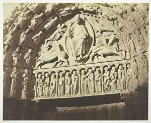 Bisson Brothers Gallery: Chartres Cathedral West Facade; Royal Portal, Central Bay, 1854 / 63