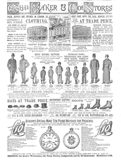 Tweed Suit Prints: Chas. Baker & Co.'s Stores, 1883