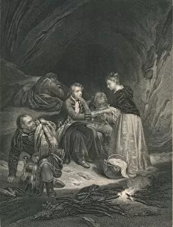 Charles Edward Stuart Gallery: Chas. Edward (The Pretender) And Flora Macdonald, (mid 19th century). Creator: J Rogers
