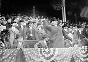 Start Prints: Chas. Hyde opens American B.B. season, 1911. Creator: Bain News Service