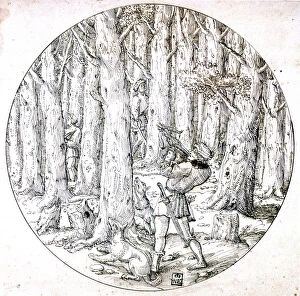 Augustin Hirschvogel Gallery: The Chase, c1513-1553. Artist: Augustin Hirschvogel
