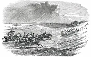 Foxhound Prints: Chase of a Jackal, in the New Forest, 1850. Creator: Unknown
