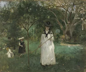 Chasse aux papillons (The Butterfly Hunt), 1874. Creator: Morisot, Berthe (1841-1895)
