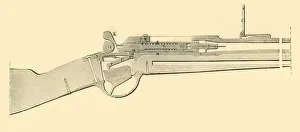 Henry Montague Hozier Prints: Chassepot Breech-Loader - Longitudinal Vertical Section, c1872. Creator: Unknown