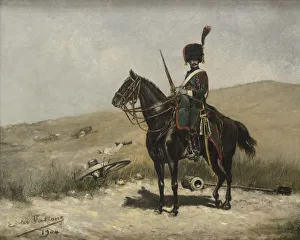 1904 Prints: Chasseur a cheval de la Garde imperiale (Horse Chasseurs of the Imperial Guard), 1904