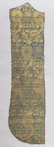Chasuble Fragment with Realistic Animals, c. 1420. Creator: Unknown